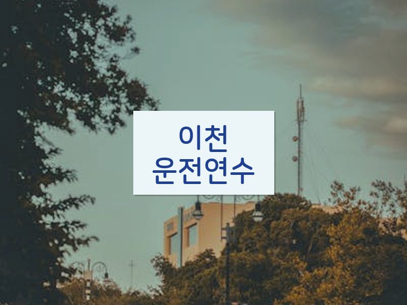 이천운전연수 후기
