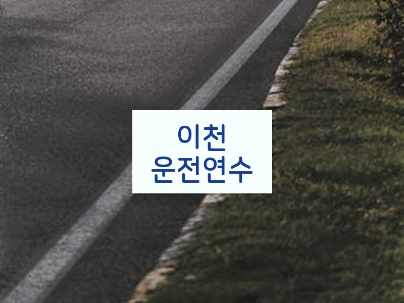이천운전연수 후기