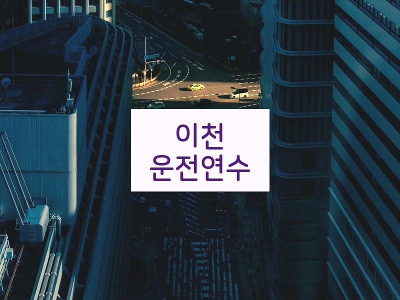 이천운전연수 후기
