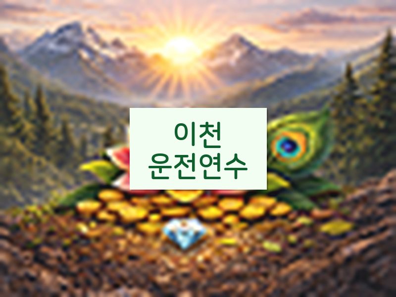 이천운전연수 후기