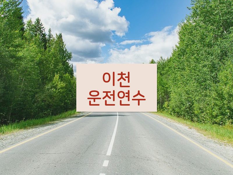 이천운전연수 후기