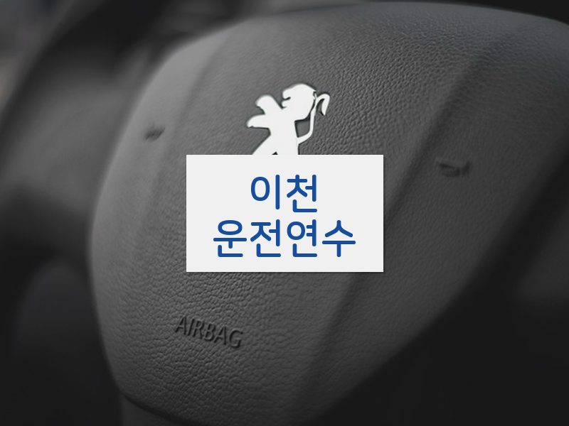 이천운전연수 후기