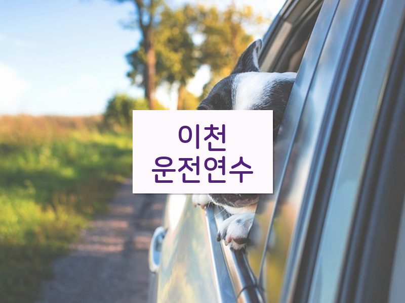 이천운전연수 후기
