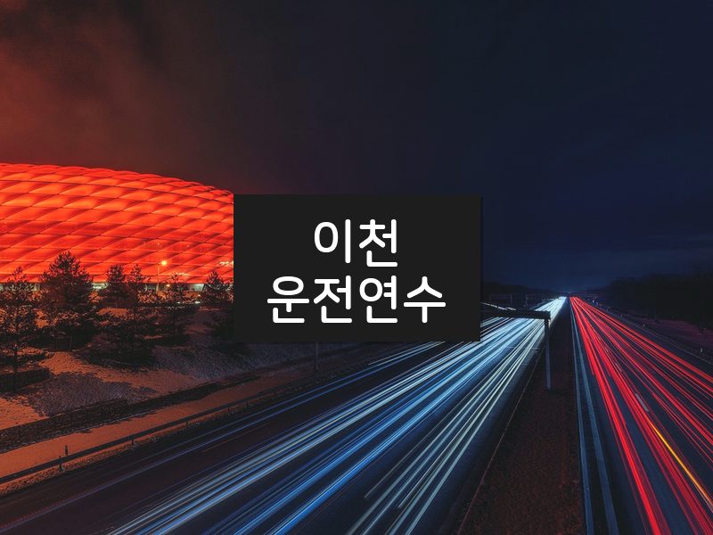 이천운전연수 후기
