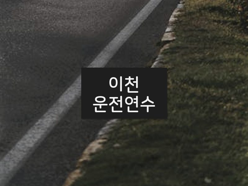 이천운전연수 후기