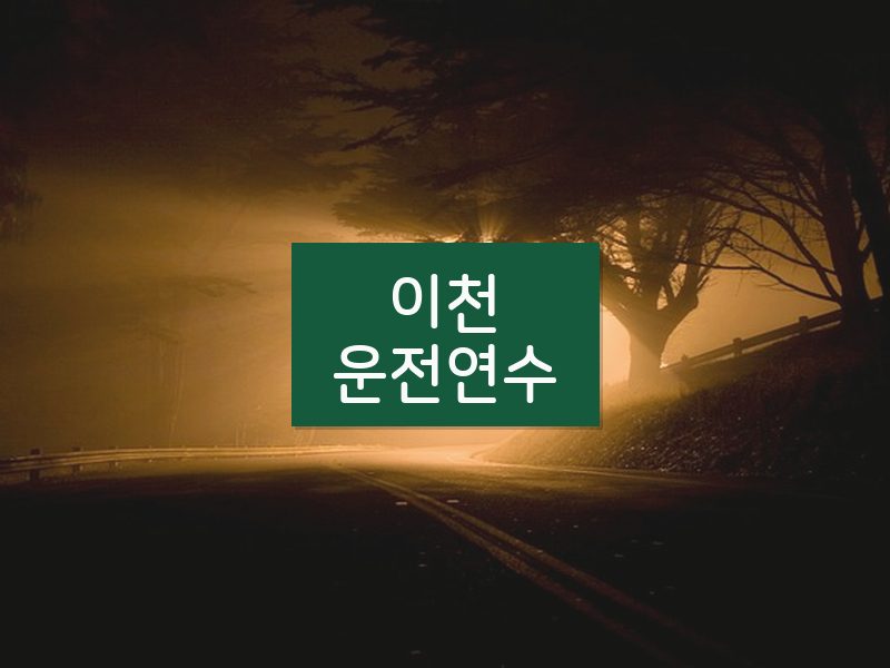 이천운전연수 후기