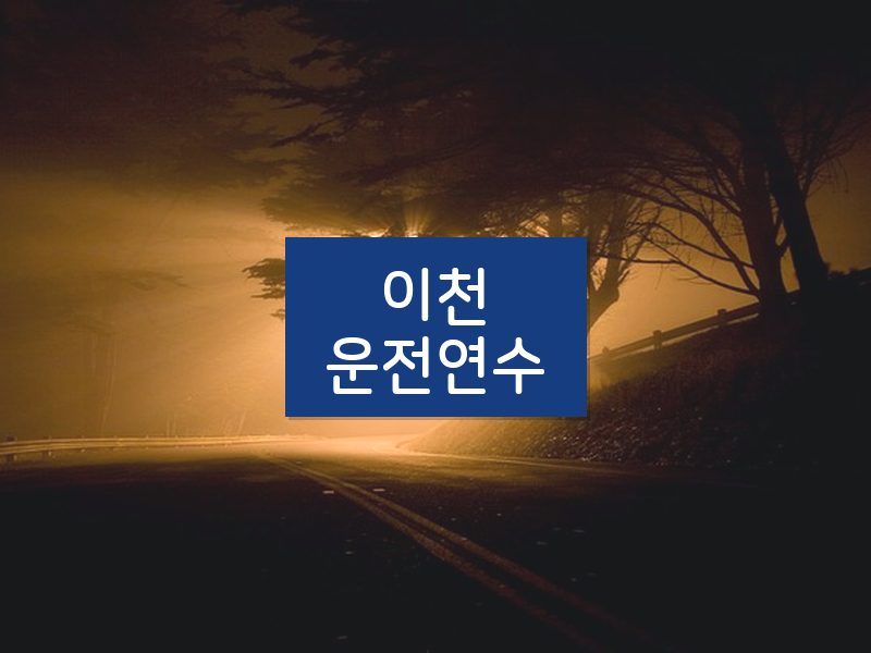 이천운전연수 후기