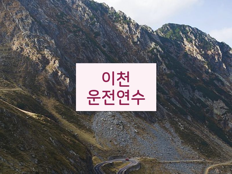 이천운전연수 후기