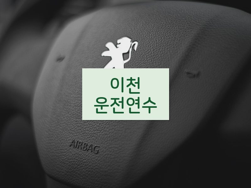 이천운전연수 후기