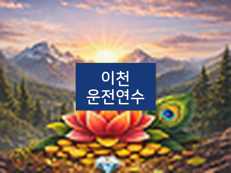 이천운전연수 후기