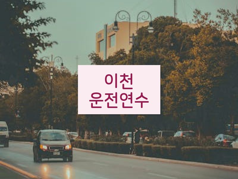 이천운전연수 후기