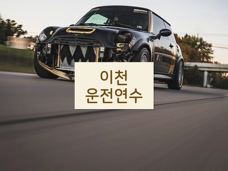 이천운전연수 후기