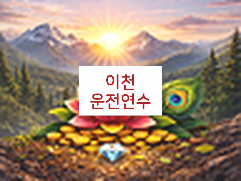 이천운전연수 후기