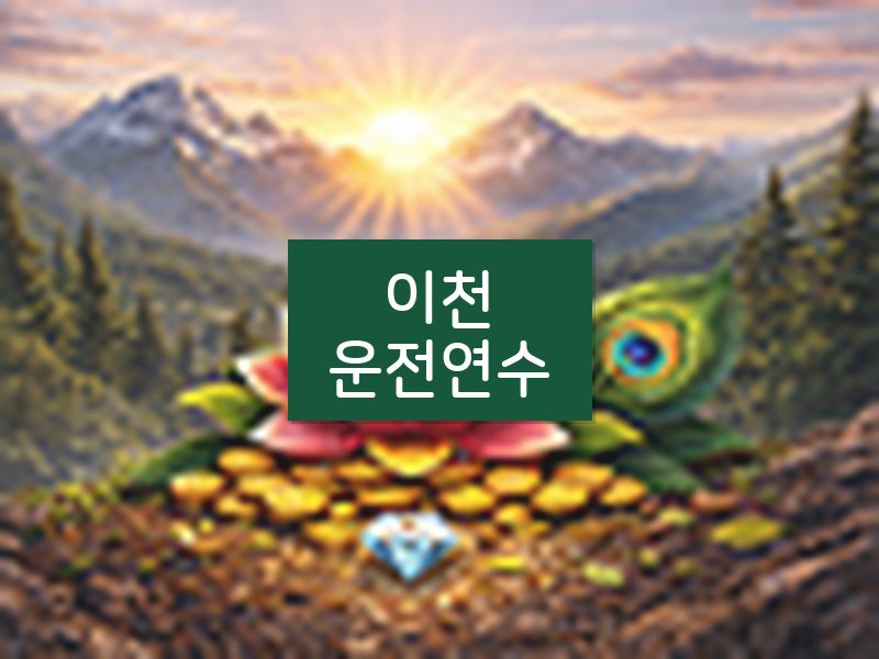이천운전연수 후기