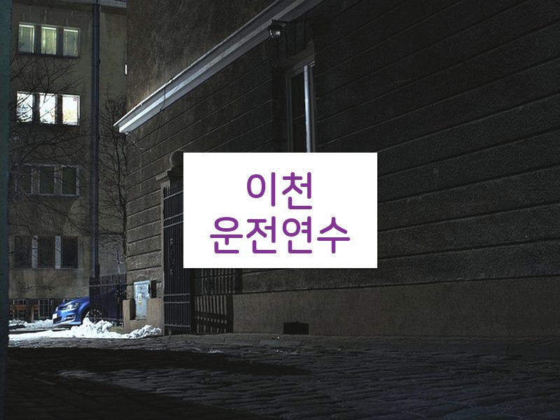 이천운전연수 후기