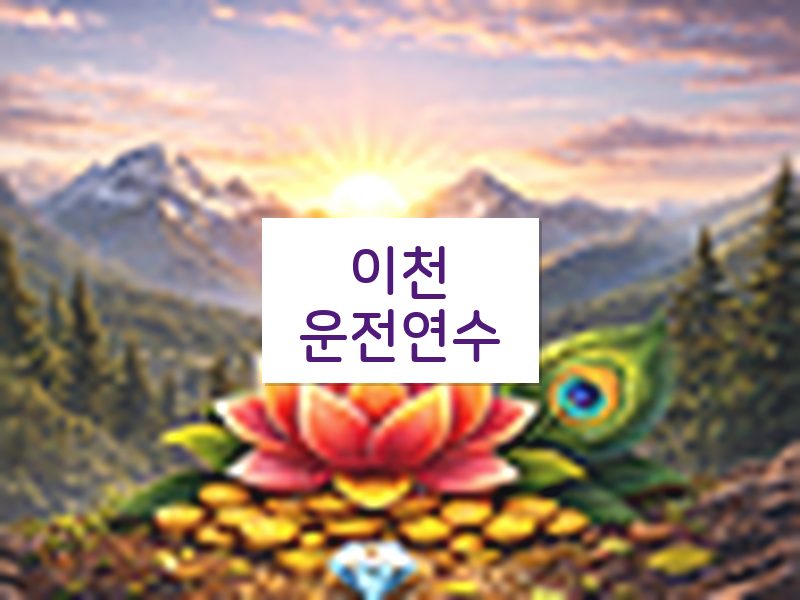 이천운전연수 후기